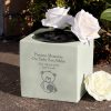 Personalised Teddy Bear Memorial Vase for Baby Loss